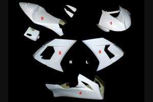 Kawasaki Zx10R 2008 - 2010 fairings without mudguard - MXPCRD2127