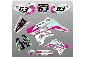 Kit de pegatinas compatible con per SUZUKI RMZ 250 2007 - 2009 - MXPKAD14125