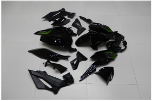 Painted street fairings in abs compatible with Kawasaki EX Ninja 400 2018 - 2022 - MXPCAV14292
