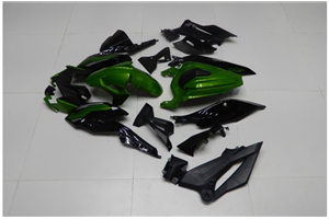 Lackierte Straße Verkleidung auf ABS kompatibel mit Kawasaki EX Ninja 400 2018 - 2022 - MXPCAV14334