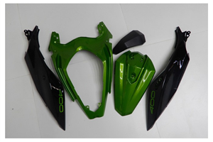 Lackierte Straße Verkleidung auf ABS kompatibel mit Kawasaki EX Ninja 400 2018 - 2022 - MXPCAV14334