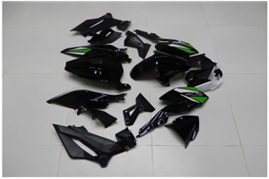 Painted street fairings in abs compatible with Kawasaki EX Ninja 400 2018 - 2022 - MXPCAV14336
