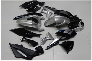 Painted street fairings in abs compatible with Kawasaki EX Ninja 400 2018 - 2022 - MXPCAV14337