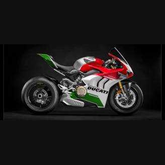 Carene stradali in abs verniciate per Ducati Panigale V4 V4S per scarico Akrapovic fluo opaca 2020 - 2021 - MXPCAV12655