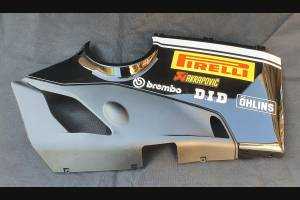 Carene stradali in abs verniciate per Ducati Panigale V4 V4S per scarico Akrapovic 2020 - 2021 - MXPCAV12786