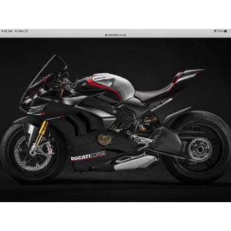 Carene stradali in abs verniciate per Ducati Panigale V4 V4S per scarico Akrapovic 2020 - 2021 - MXPCAV12832