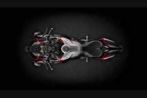 Carene stradali in abs verniciate per Ducati Panigale V4 V4S per scarico Akrapovic 2020 - 2021 - MXPCAV12832