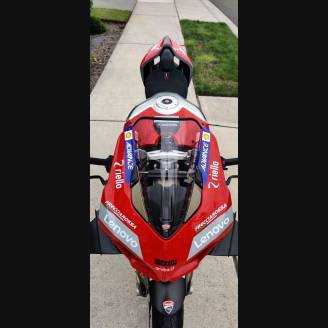Painted street fairings in abs compatible with Ducati Panigale V4 V4S for Akrapovic exhaust 2020 -2021 - MXPCAV12760