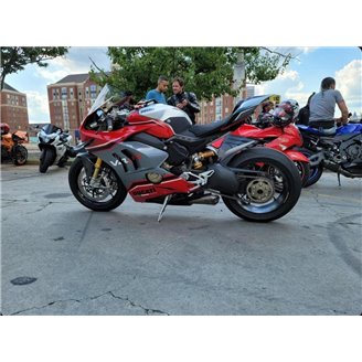 Painted street fairings in abs compatible with Ducati Panigale V4 V4S for Akrapovic exhaust 2020 -2021 - MXPCAV14043