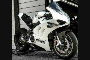 Carenados en abs pintados para la calle con Ducati Panigale V4 V4S para escape Akrapovic 2020 - 2021 - MXPCAV12704