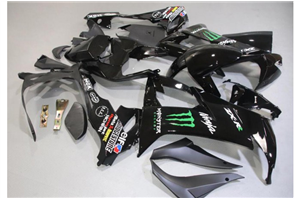 Carene stradali in abs verniciate compatibili con Kawasaki ZX10R 2008 - 2009 - MXPCAV14359