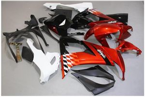 Carene stradali in abs verniciate compatibili con Kawasaki ZX10R 2008 - 2009 - MXPCAV14360