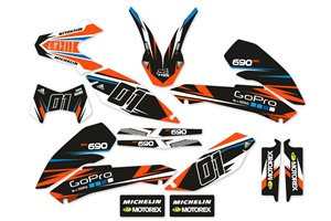 Kit adesivi compatibile con per KTM 690 SMC 2008-2011 - MXPKAD14397