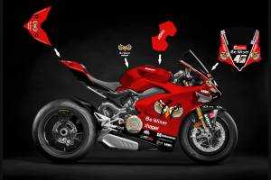 Lackierte Rennverkleidung Ducati Panigale V4 V4S 2020 - MXPCRV12682