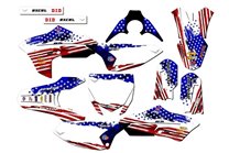 Aufkleber Satz kompatibel mit per YAMAHA YZ 65 2018 - 2022 - MXPKAD14517