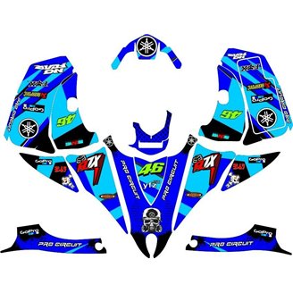 Sticker set compatible with per YAMAHA QUAD YFZ 450 R 2018 - 2019 - MXPKAD14527