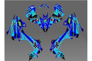 Sticker set compatible with per YAMAHA QUAD YFZ 450 R 2018 - 2019 - MXPKAD14527