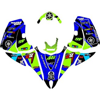 Kit Autocollants compatible avec per YAMAHA QUAD YFZ 450 R 2018 - 2019 - MXPKAD14528