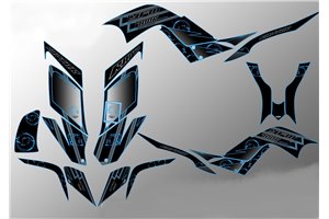 Kit Autocollants compatible avec per YAMAHA QUAD RAPTOR 700 2006 - 2012 - MXPKAD14530