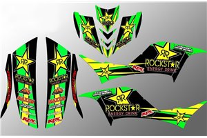 Kit Autocollants compatible avec per KAWASAKI KFX 450 2008 - 2015 - MXPKAD14541