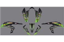 Kit Autocollants compatible avec per KAWASAKI KFX 450 2008 - 2015 - MXPKAD14542