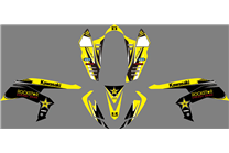 Kit de pegatinas compatible con per KAWASAKI KFX 450 2008 - 2015 - MXPKAD14545