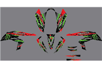 Sticker set compatible with per KAWASAKI KFX 450 2008 - 2015 - MXPKAD14546