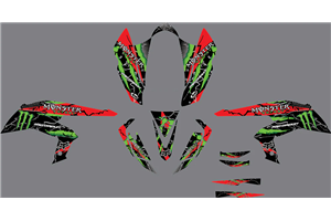 Sticker set compatible with per KAWASAKI KFX 450 2008 - 2015 - MXPKAD14546