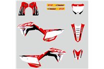 Kit Autocollants compatible avec per Honda CRF 450 2021 - 2022 - MXPKAD13267