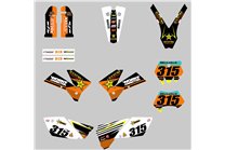 Kit de pegatinas compatible con per KTM EXC EXC-F 125 200 250 450 2005 - 2007 - MXPKAD13394