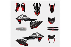 Kit adesivi compatibile con per KTM EXC EXC-F 125 200 250 300 350 450 2017 - 2019 - MXPKAD13447