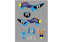 Sticker set compatible with per KTM SX 125 200 250 300 350 450 2007 2010 - MXPKAD13488