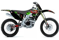 Kit de pegatinas compatible con per KAWASAKI KXF 250 2009 - 2012 - MXPKAD13658 2