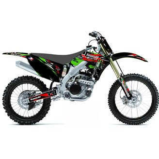 Kit Autocollants compatible avec per KAWASAKI KXF 250 2009 - 2012 - MXPKAD13658