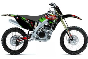 Kit Autocollants compatible avec per KAWASAKI KXF 250 2009 - 2012 - MXPKAD13658