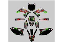 Kit Autocollants compatible avec per KAWASAKI KXF 250 2009 - 2012 - MXPKAD13658