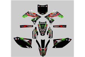 Kit Autocollants compatible avec per KAWASAKI KXF 250 2009 - 2012 - MXPKAD13658