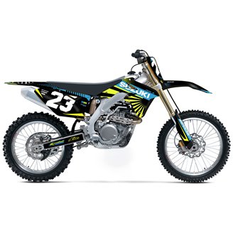 Kit Autocollants compatible avec per SUZUKI RMZ 450 2008 - 2017 - MXPKAD13781
