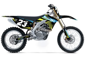 Kit Autocollants compatible avec per SUZUKI RMZ 450 2008 - 2017 - MXPKAD13781