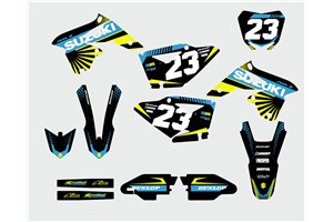 Kit Autocollants compatible avec per SUZUKI RMZ 450 2008 - 2017 - MXPKAD13781