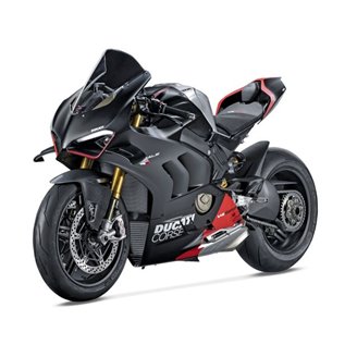 Carene stradali in abs verniciate per Ducati Panigale V4 V4S per scarico Akrapovic 2022 - MXPCAV14357