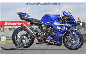 Lackierte Rennverkleidung Yamaha R1 2020 - 2022 + Schrauben, Schnellverschlüsse - MXPCRV14752