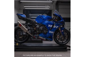 Carene Racing Verniciate Yamaha R1 2020 - 2022 + viti, ganci rapidi - MXPCRV14773