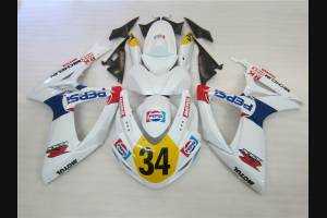 Lackierte Straße Verkleidung auf ABS kompatibel mit Suzuki Gsxr 600/750 2006 - 2007 - MXPCAV2284