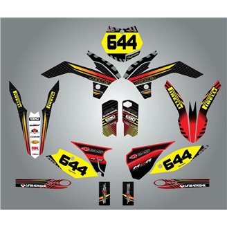 Kit de pegatinas compatible con per HONDA CR 125 250 2002 - 2013 - MXPKAD14850