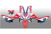 Kit de pegatinas compatible con per HONDA CRF 125 F 2013 - 2018 - MXPKAD14853