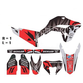Sticker set compatible with per HONDA CRF 250 300 RALLY 2021 - MXPKAD14864