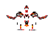 Aufkleber Satz kompatibel mit per HONDA XR 150 L 2016 - MXPKAD15040