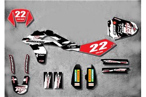 Kit Autocollants compatible avec per HUSQVARNA WR 125 2008 - 2013 - MXPKAD15077