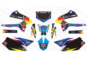 Sticker set compatible with per KAWASAKI DTX 250 2008 - 2018 - MXPKAD14899
